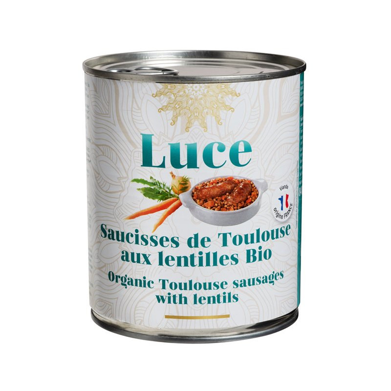 Saucisses de Toulouse aux lentilles 840g