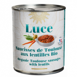 Saucisses de Toulouse aux lentilles 840g