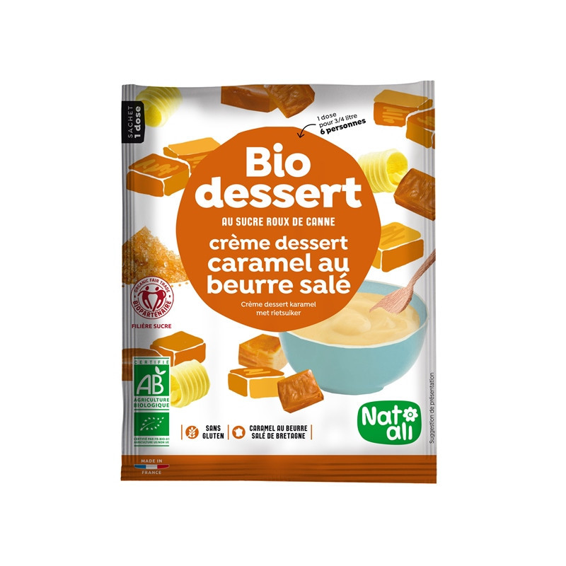 Crème caramel au beurre salé 60g (6 personnes)