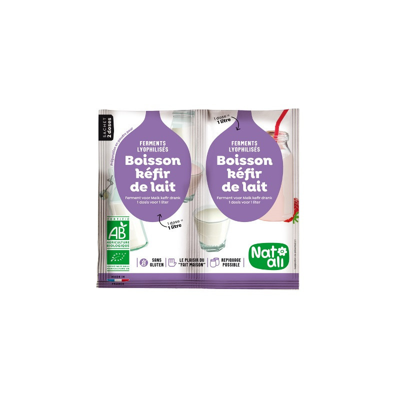 Ferment kéfir de lait 2 x 6g