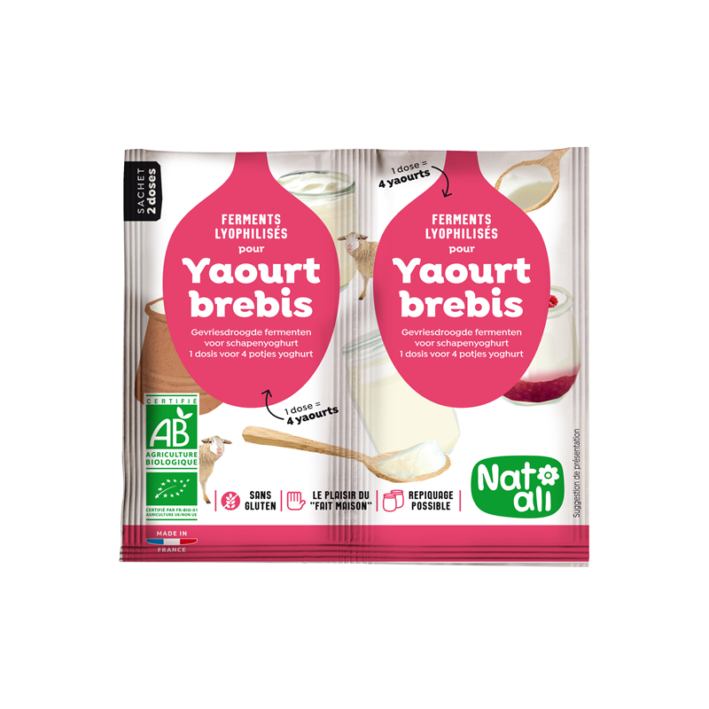 Ferment pour yaourt au lait de brebis 2 x 6g