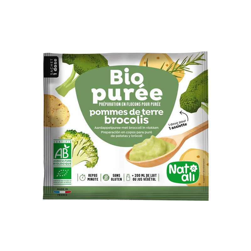 Purée de pommes de terre et brocolis 30g