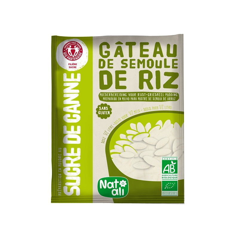 Gâteau de semoule de riz sans gluten 1/2l