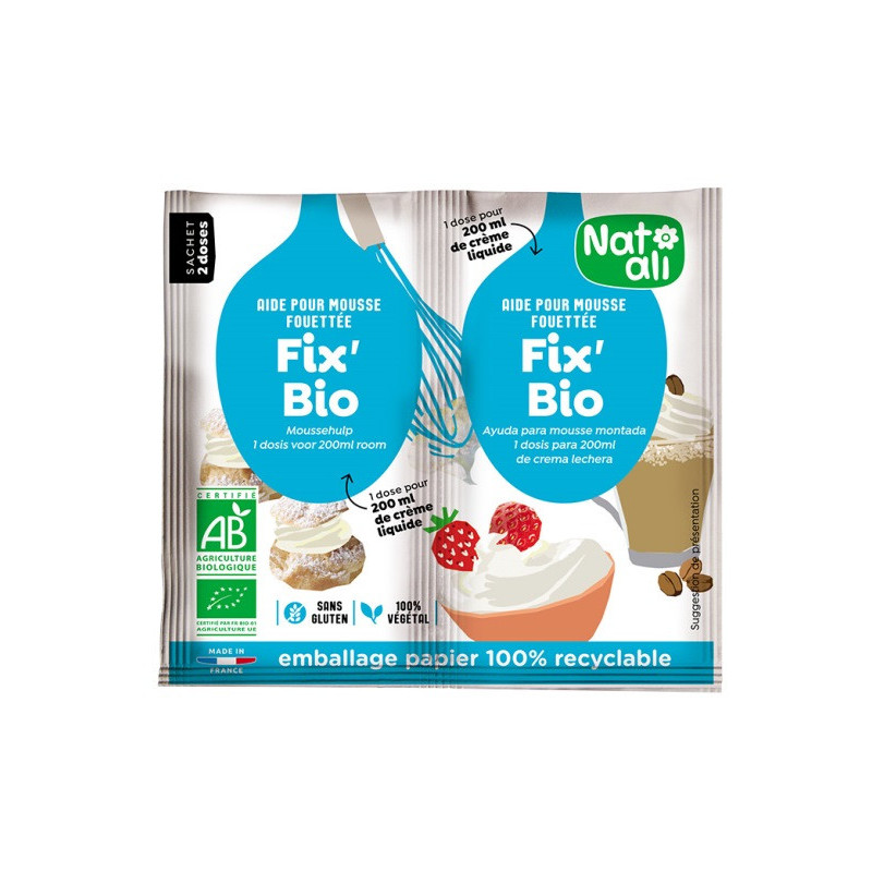 Fix'Bio (aide pour mousse fouettée) sachet 2 x 6g