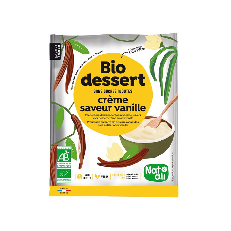 Biocrème vanille sachet 35g 1/2l