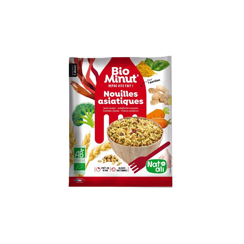 Nouilles asiatiques avec algues bretonnes 80g