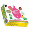 Etui de 3 colorants alimentaires poudre rose, jaune, vert, 3 sachets de 2 doses