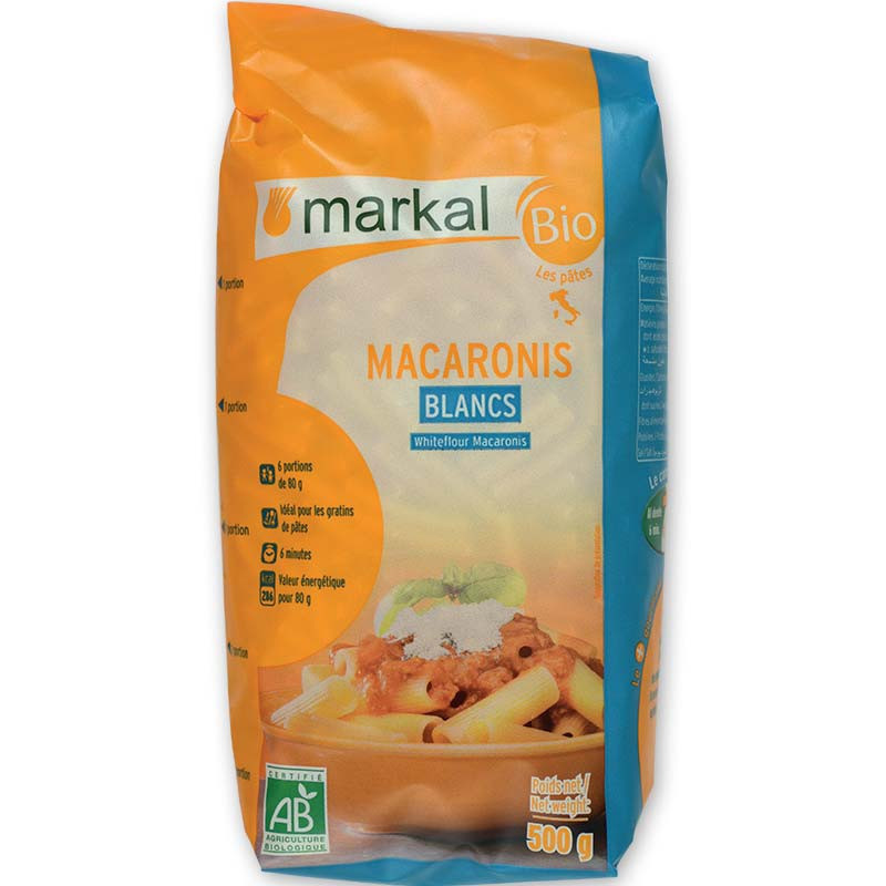 Pâte macaroni blanche 500g