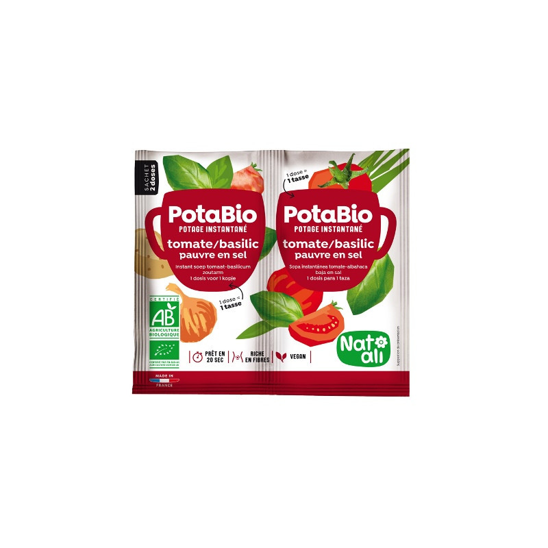 Potabio tomate-basilic sans sel sachet 2 doses