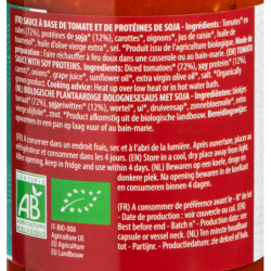 Sauce bolognaise végétale au soja 340g