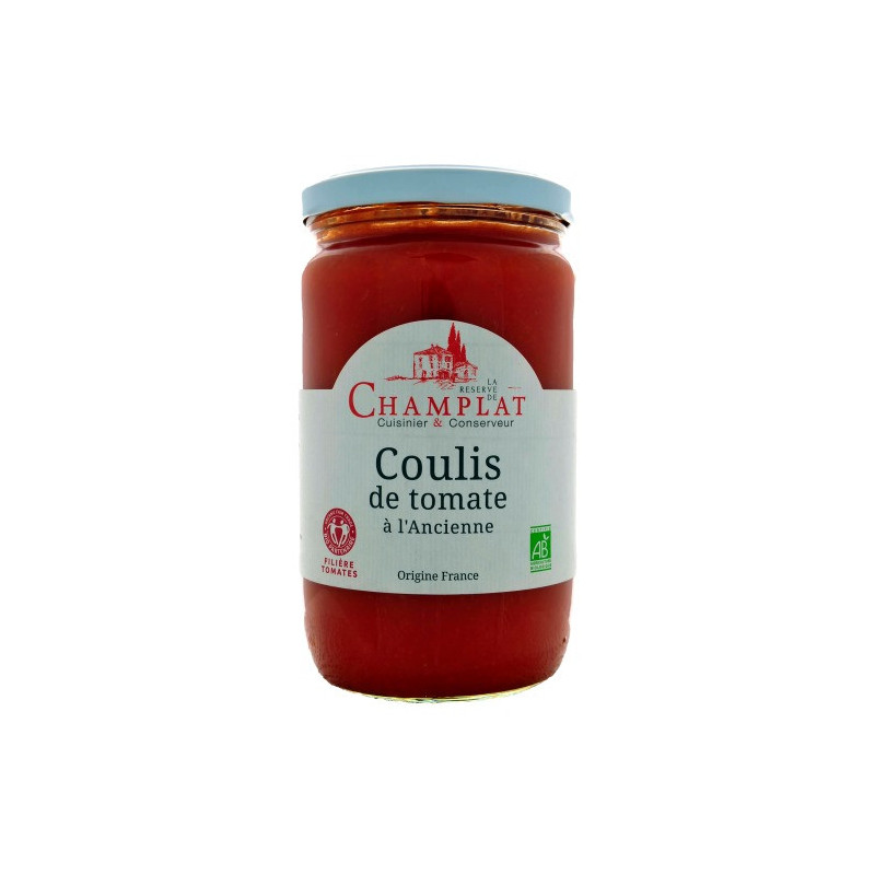 Coulis de tomate à l'ancienne 100% filière tomate France Biopartenaire 650g