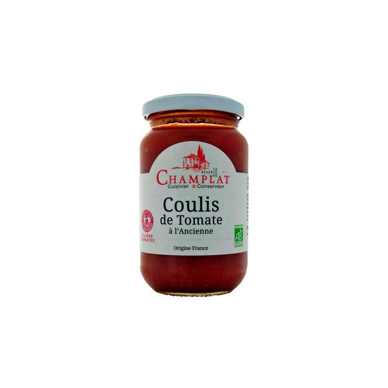 Coulis de tomate à l'ancienne 100% filière tomate France Biopartenaire 340g