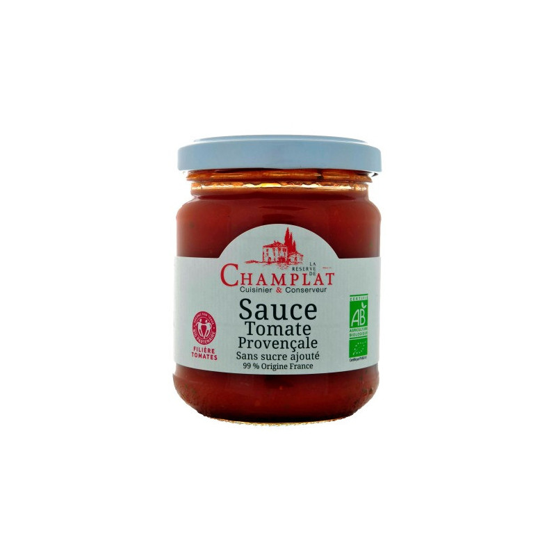 Sauce tomate provençale 89% filière tomate France Biopartenaire 200g