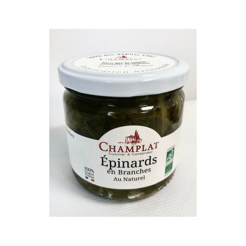 Epinards en branche au naturel France 230g PNE