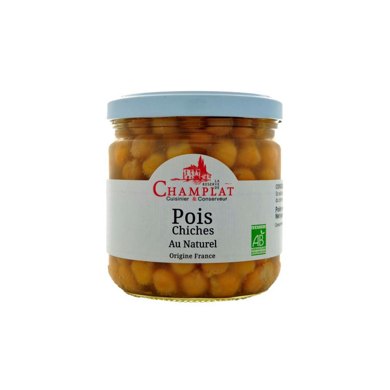 Pois chiches au naturel 240g (Poids Net Égoutté)