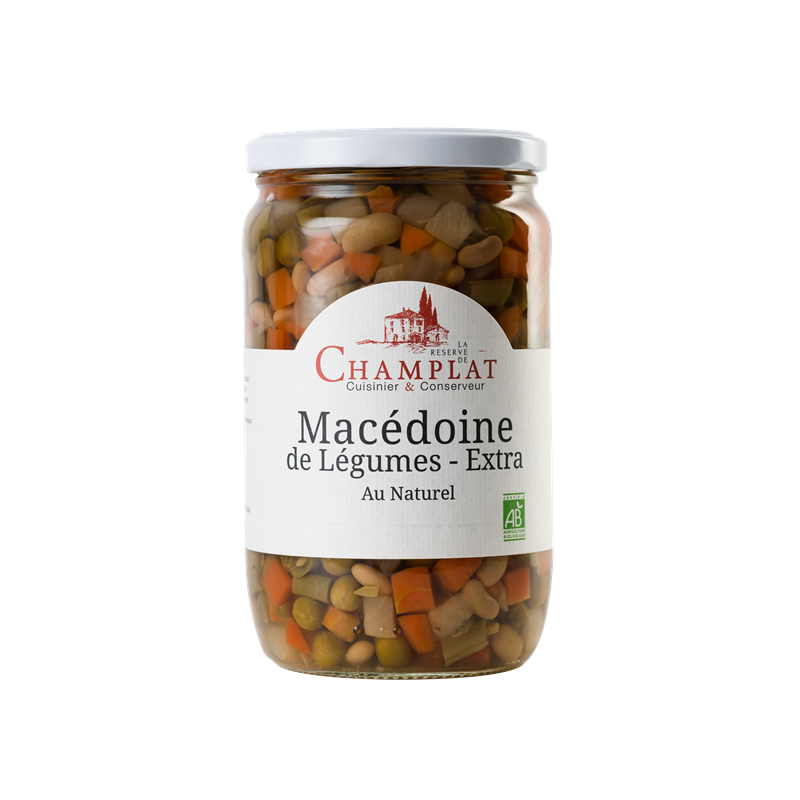 Macédoine de légumes extra au naturel 445g (Poids Net Égoutté)