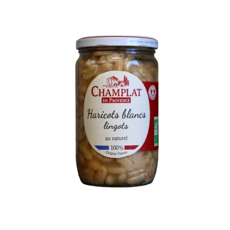 Haricots blancs lingots au naturel 520g (PNE)