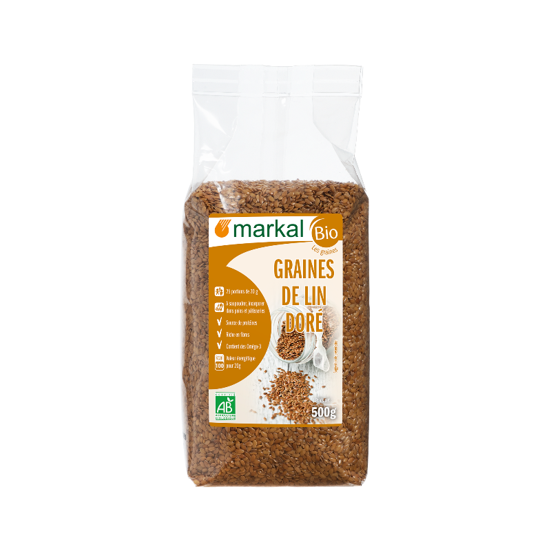 Graines de lin doré 500g