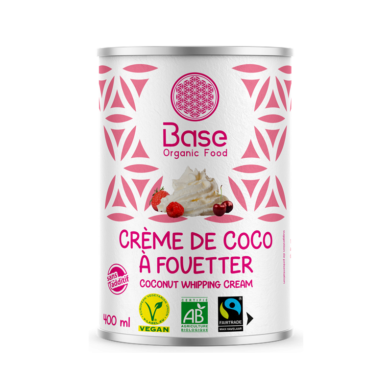 Crème de coco à fouetter 21% MG Commerce Equitable 400ml