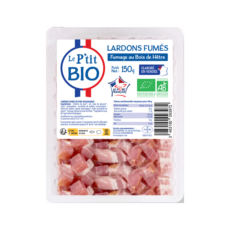 Lardons fumés 150g