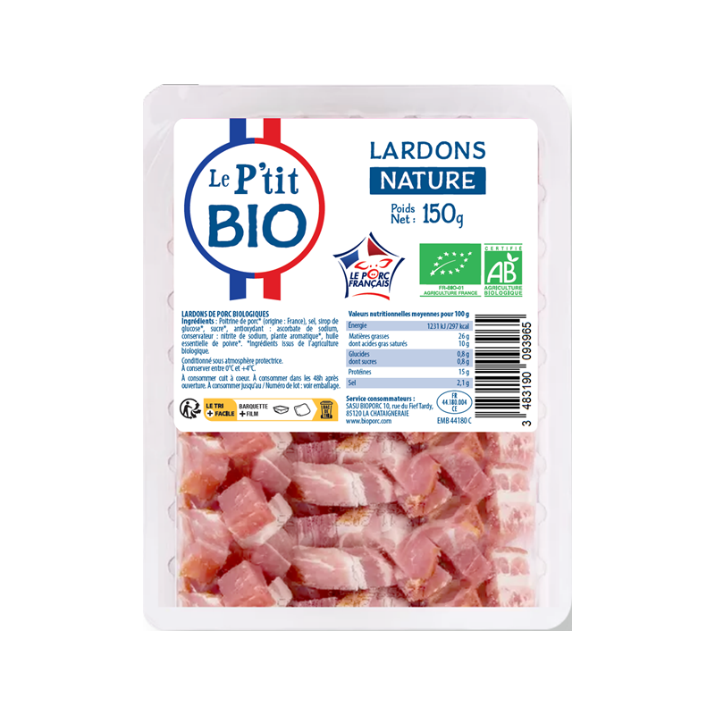 Lardons nature 150g