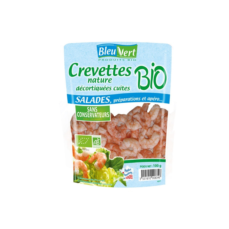 Crevettes cuites nature 100g