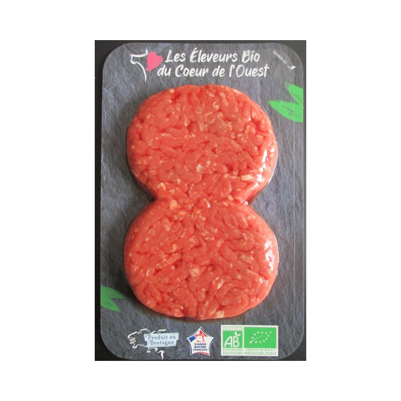 Steak haché de boeuf 5% MG sous-skin 2x125g