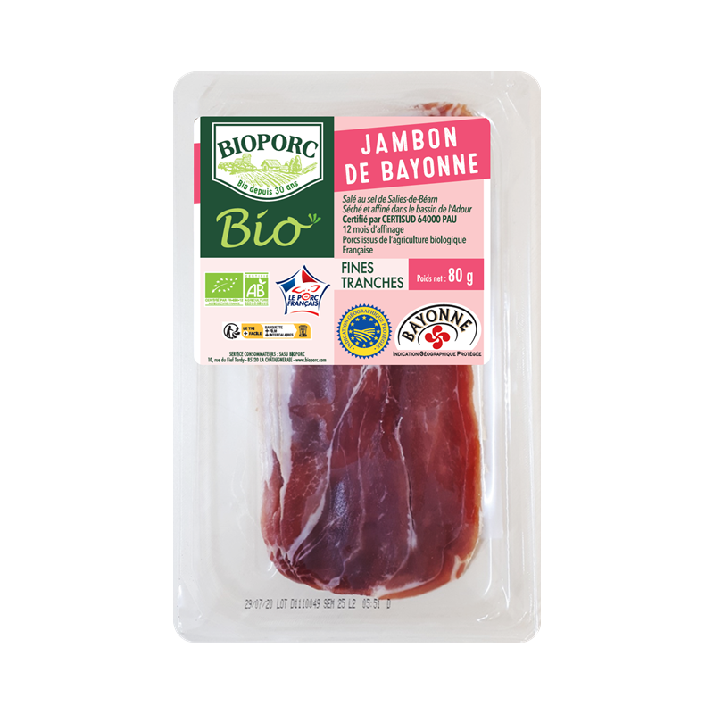 Jambon de Bayonne x4 80g