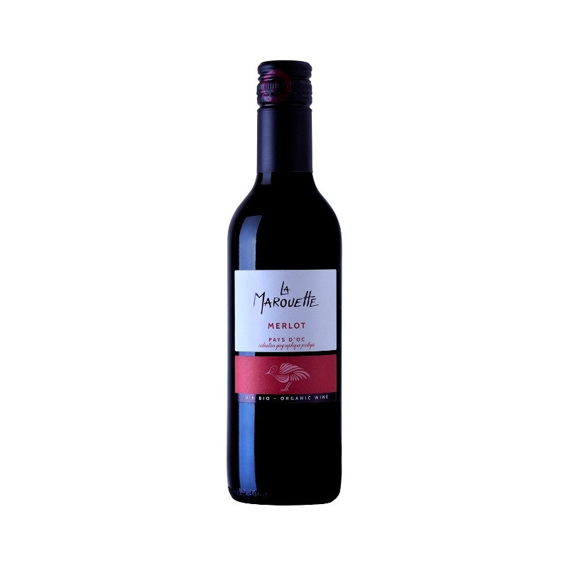 Vin rouge IGP Pays d'OC La Marouette Merlot 37.5cl