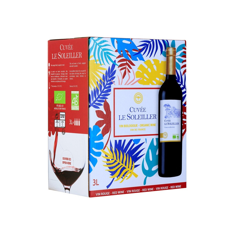 Vin rouge Vin de France Le Soleiller  BIB 3L