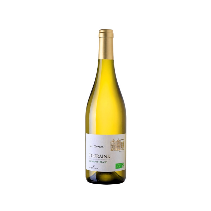 Vin blanc AOP Touraine Sauvignon Les carrons" 75cl"