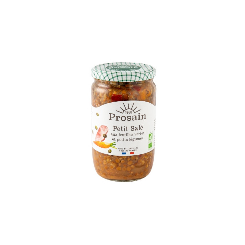 Petit salé aux lentilles vertes 680g, porc et lentilles 100% France