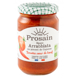 Sauce arrabbiata 295g, tomate coeur de boeuf du Sud Ouest, cuisinée et relevée