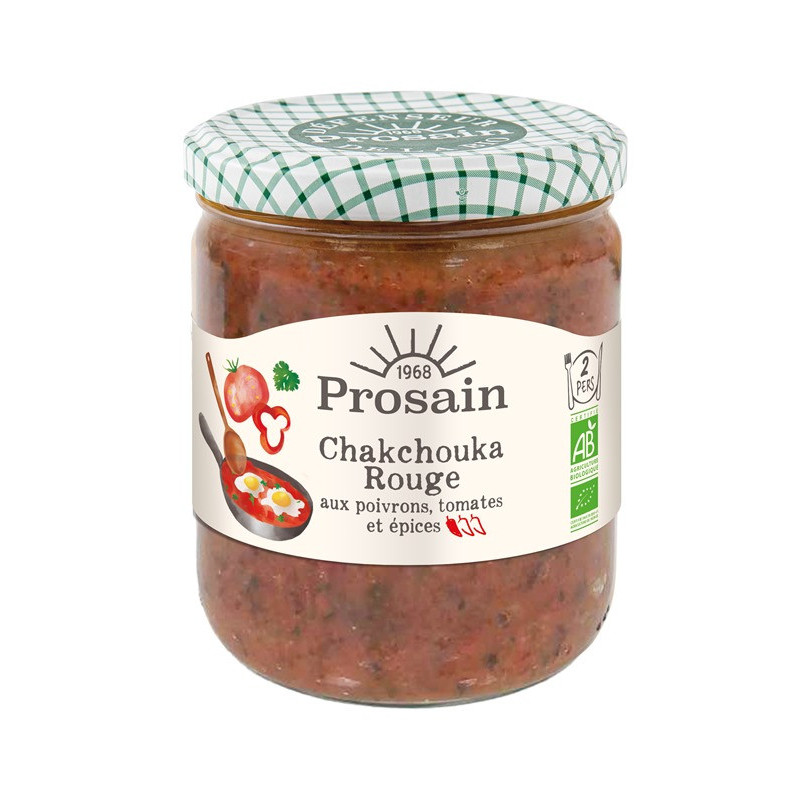 Chakchouka rouge aux tomates, poivrons et épices 400g