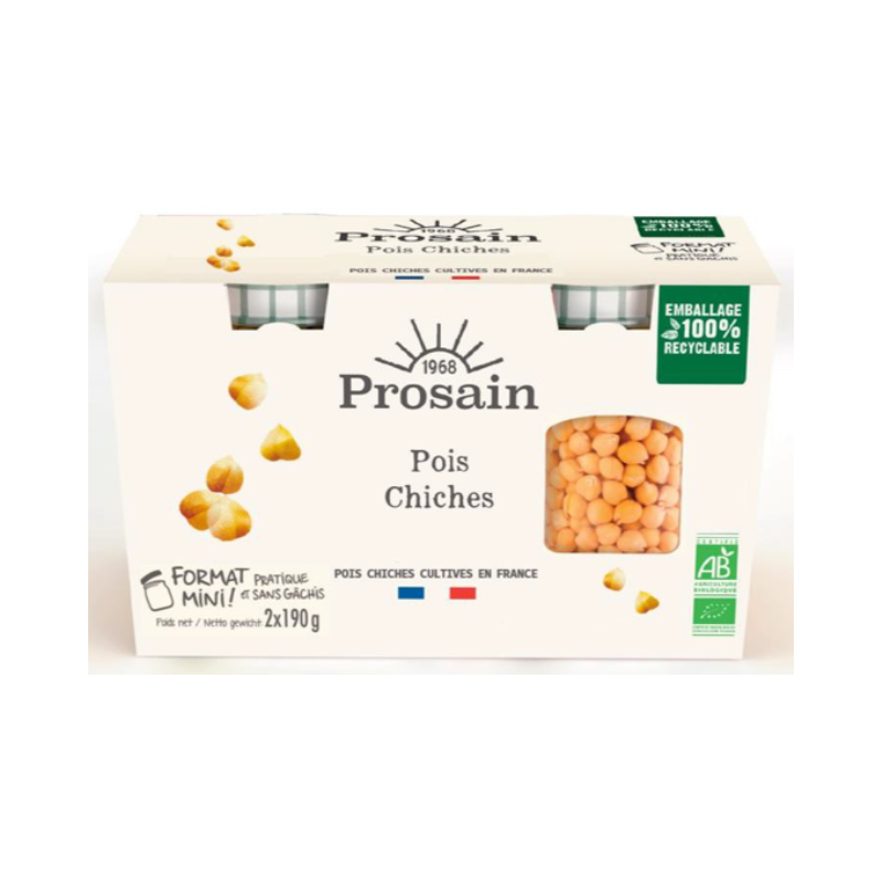 Pois chiches 2x120g (PNE), 100% France, mini format