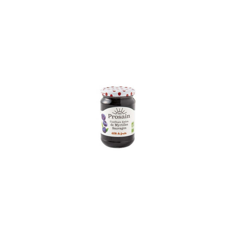 Confiture extra de myrtille sauvage 350g