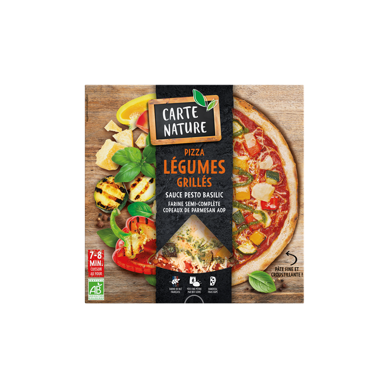 Pizza aux légumes grillés & parmesan 400g