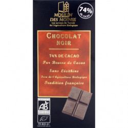 Chocolat noir 74% de cacao...