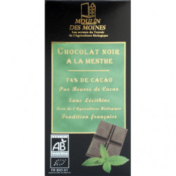 Chocolat noir à la menthe...