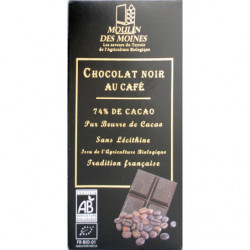 Chocolat noir au café 100g