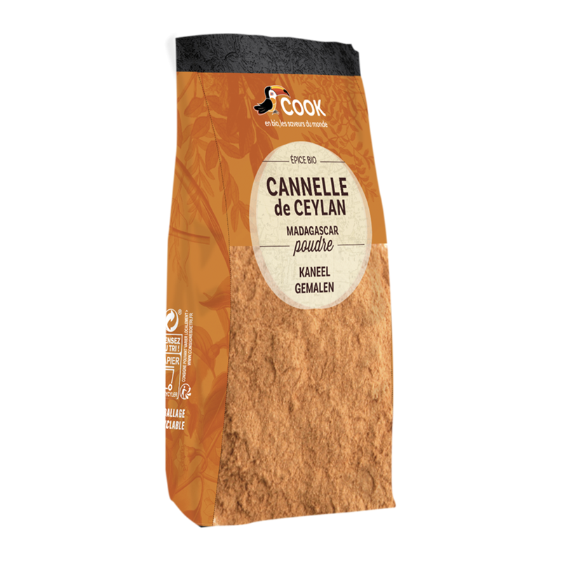 Cannelle écorce en poudre, sachet coussin 500g