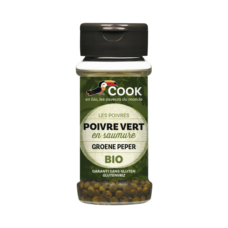 Poivre vert en saumure Biopartenaire 55g