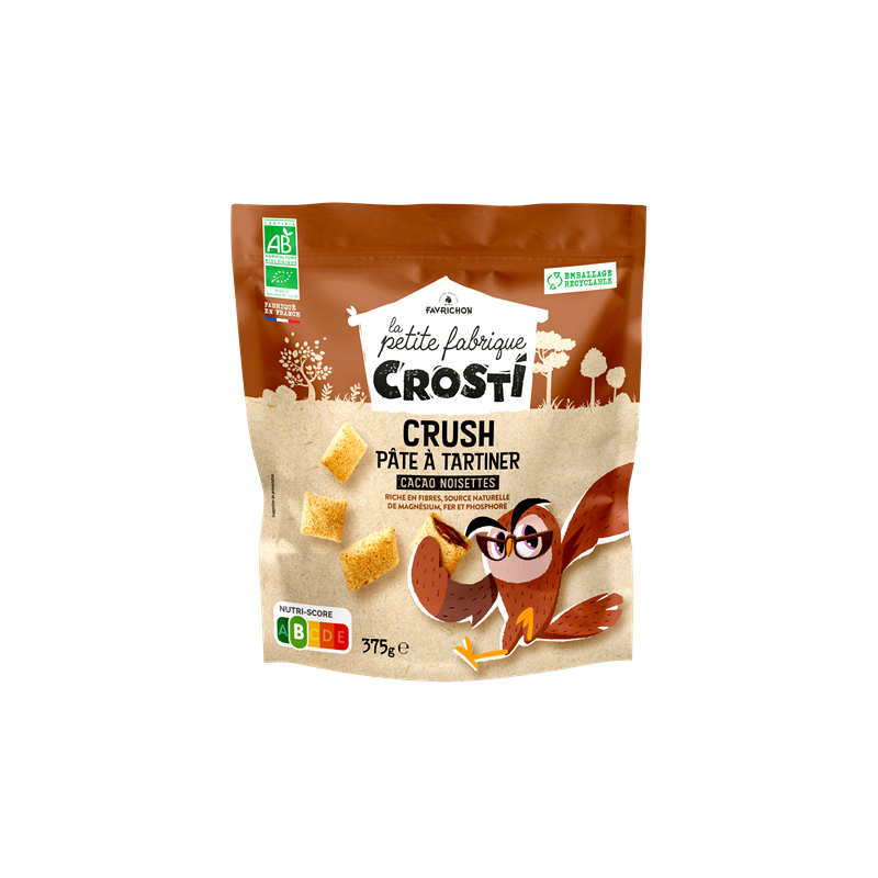 Crosti crush pâte à tartiner cacao noisettes 375g