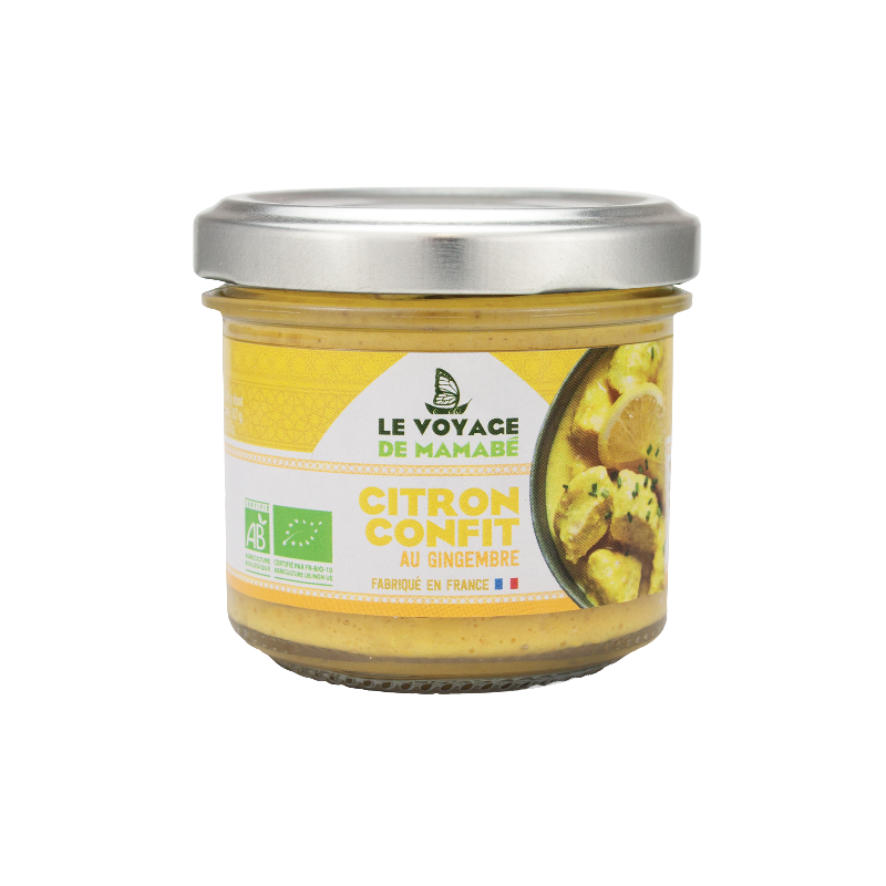 Citron confit au gingembre 105g