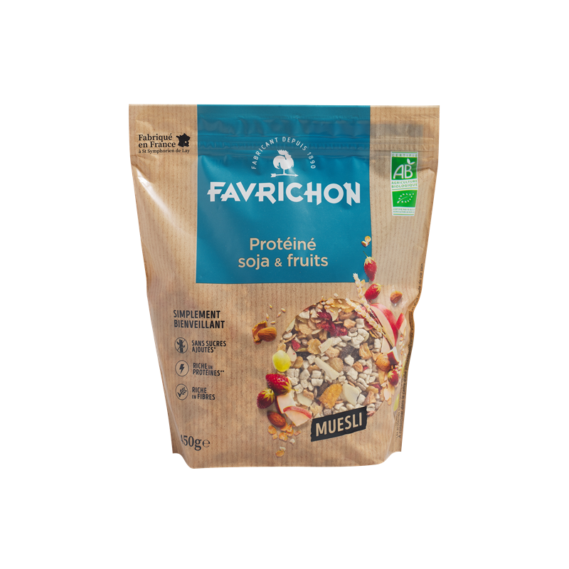 Muesli protéiné soja et fruits 450g