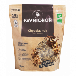 Muesli croustillant chocolat noir sans gluten 450g