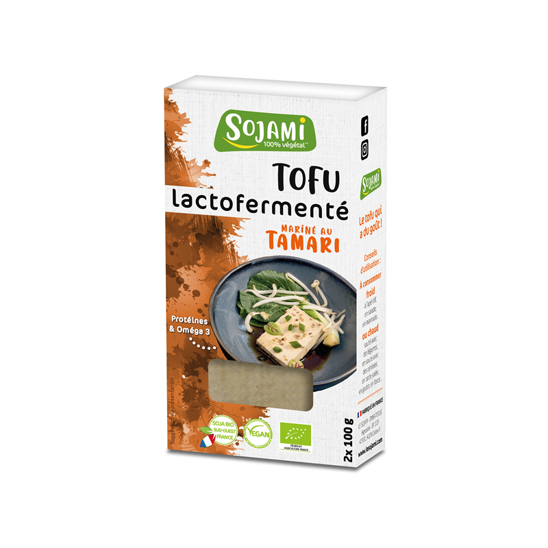 Tofu lactofermenté mariné au tamari 2x100g