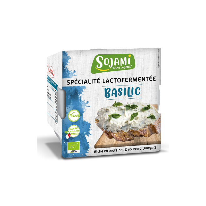 Sojami à tartiner basilic 125g