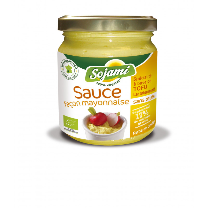 Sauce façon mayonnaise sans oeuf à base de tofu lactofermenté 190g