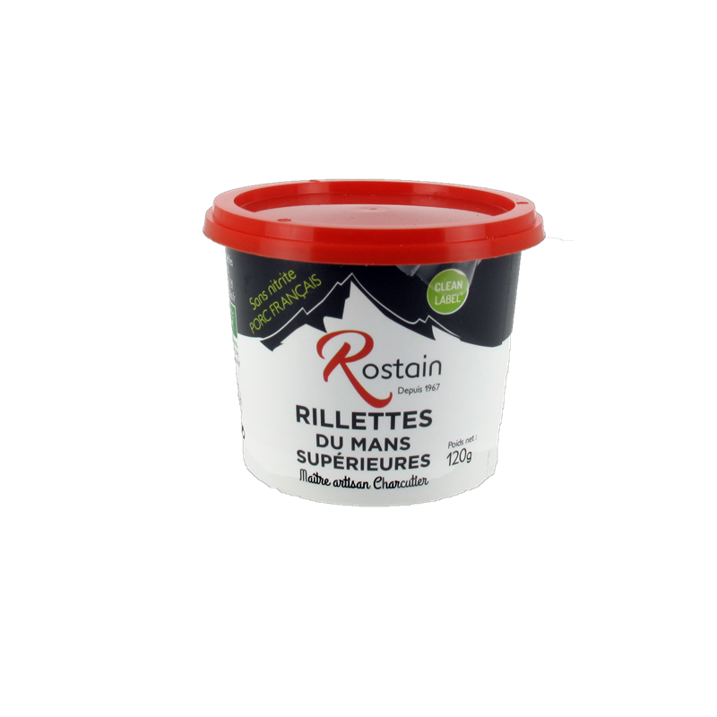 Rillettes du Mans supérieures, sans nitrite ajouté 120g